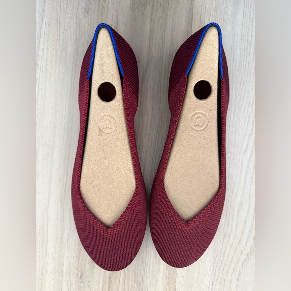 Rothy's Red The Flats Size 6.5 NWT